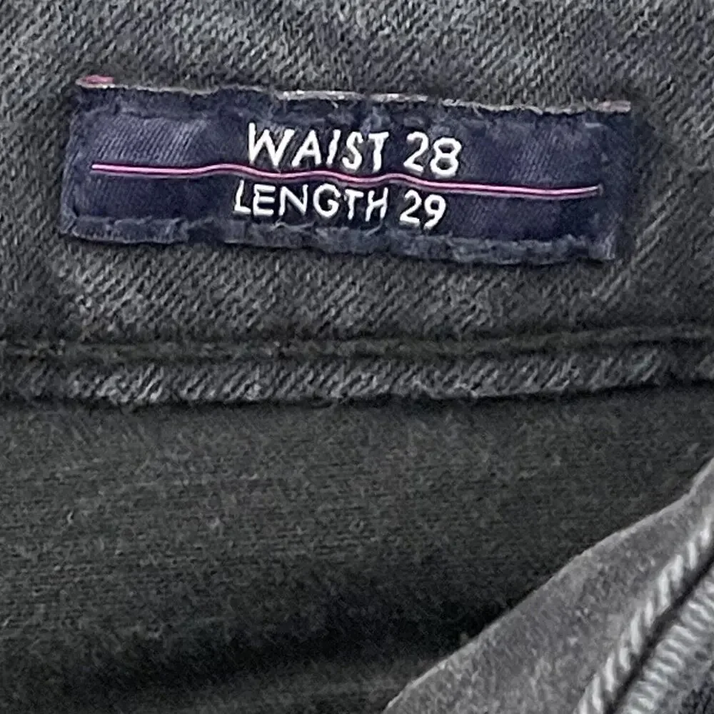Vigoss The Jagger Jeans Women’s 28 Black Distressed Super Skinny 29 Inseam